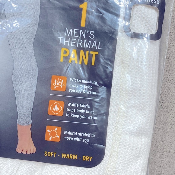 NWT Fruit of the Loom Mens Thermal Bottom Dual Defense Waffle Knit Pants Size XL - Picture 12 of 14